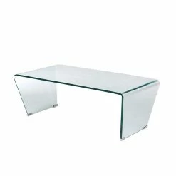 120x60 Cm Wohnzimmertisch Aus Glas - Zargivo