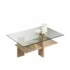 120x80cm Sofatisch Mit Glas-Platte - Brisco