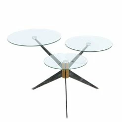 3 Platten Beistelltisch Aus Glas - Wale
