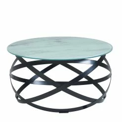 60x30x60 Runder Couchtisch Mit Ringgestell - Elefonas