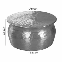 60x31x60 Alu Couchtisch In Silberfarben - Bastia 9 60x31x60 Alu Couchtisch In Silberfarben - Bastia -Bouquet-shop 60x31x60 alu couchtisch in silberfarben handgearbeitet bastia 04