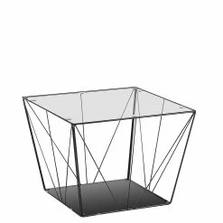 60x43x60 Sofatisch Mit Glasplatte - Kerry
