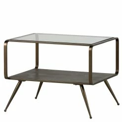 60x46x50 Retro Tisch Mit Ablage - Bean