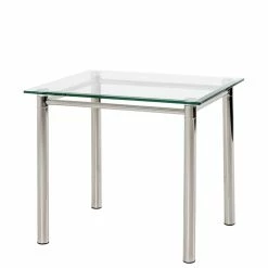 60x53x50 Cm Tisch Mit Platte Aus Glas - Marocana
