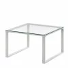 60x60 Cm Wohnzimmer Tisch Mit Glasplatte - Barma