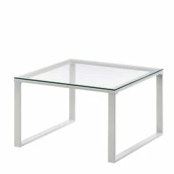 60x60 Cm Wohnzimmer Tisch Mit Glasplatte - Barma