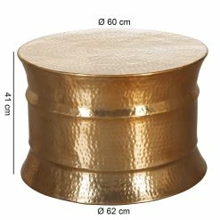 62x41x62 Metalltisch In Goldfarben - Omdrunas -Bouquet-shop 62x41x62 metalltisch in goldfarben lackiert aus aluminium omdrunas 02