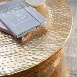 62x41x62 Metalltisch In Goldfarben - Omdrunas -Bouquet-shop 62x41x62 metalltisch in goldfarben lackiert aus aluminium omdrunas 03
