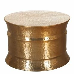 62x41x62 Metalltisch In Goldfarben - Omdrunas