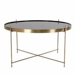 70cm Runder Glas Couchtisch Mit Stahl In Messing - Vally 9 70cm Runder Glas Couchtisch Mit Stahl In Messing - Vally -Bouquet-shop 70cm runder glas couchtisch mit stahl in messing pulverbeschichtet vally 03