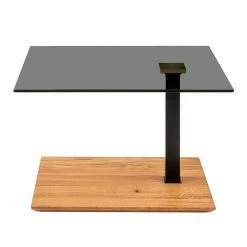 70x64x60 Rauchglas Anstelltisch Höhenverstellbar - Mally -Bouquet-shop 70x64x60 rauchglas anstelltisch hoehenverstellbar auf harten kunststoffrollen mally 02