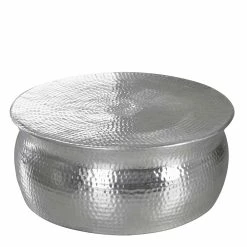 75x31x75 Alu Couchtisch In Silber - Cremo