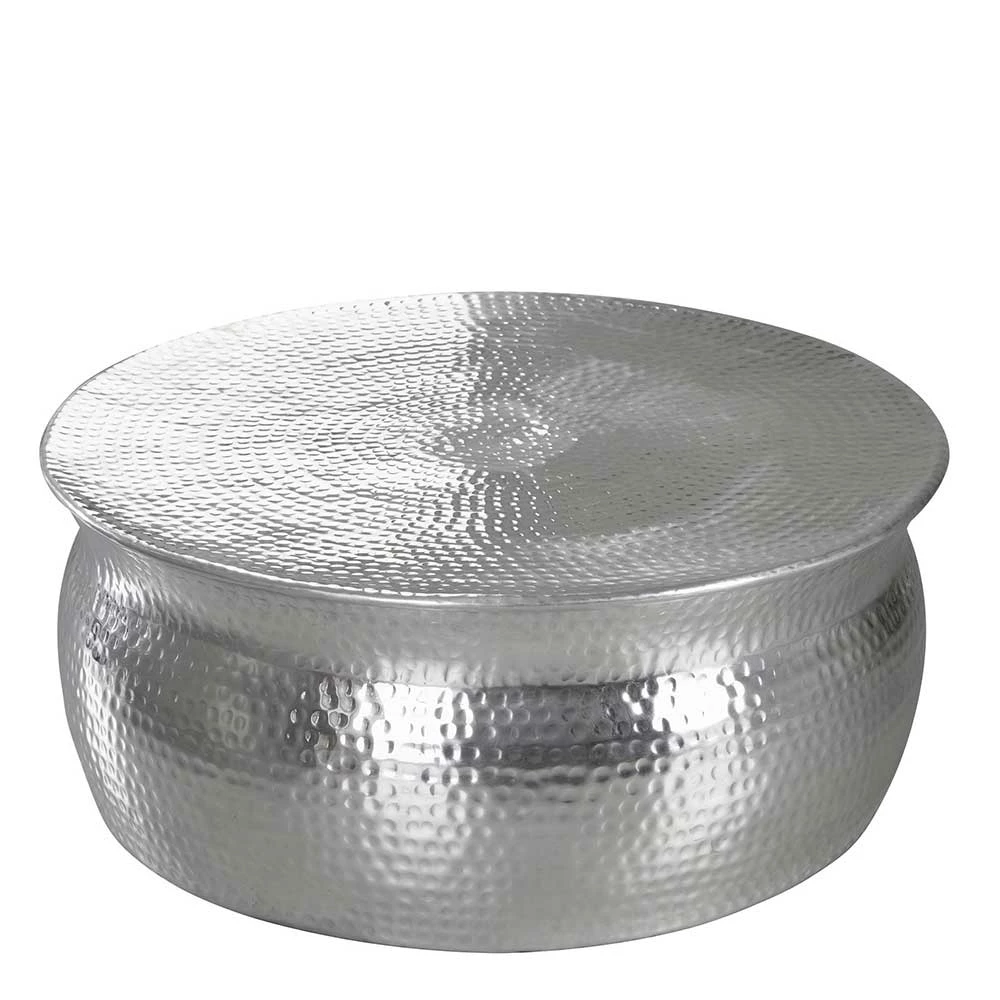 75x31x75 Alu Couchtisch In Silber - Cremo 1 75x31x75 Alu Couchtisch In Silber - Cremo