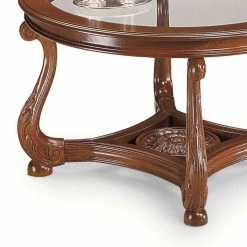 80 Cm Runder Wohnzimmer Glastisch Mit Holzgestell - Vibon 5 80 Cm Runder Wohnzimmer Glastisch Mit Holzgestell - Vibon -Bouquet-shop 80 cm runder wohnzimmer glastisch mit holzgestell in nussbaumfarben vibon 02