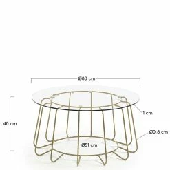80x40x80 Wohnzimmertisch In Rund Aus Klarglas - Vespania 7 80x40x80 Wohnzimmertisch In Rund Aus Klarglas - Vespania -Bouquet-shop 80x40x80 wohnzimmertisch in rund aus klarglas metall in gold vespania 02
