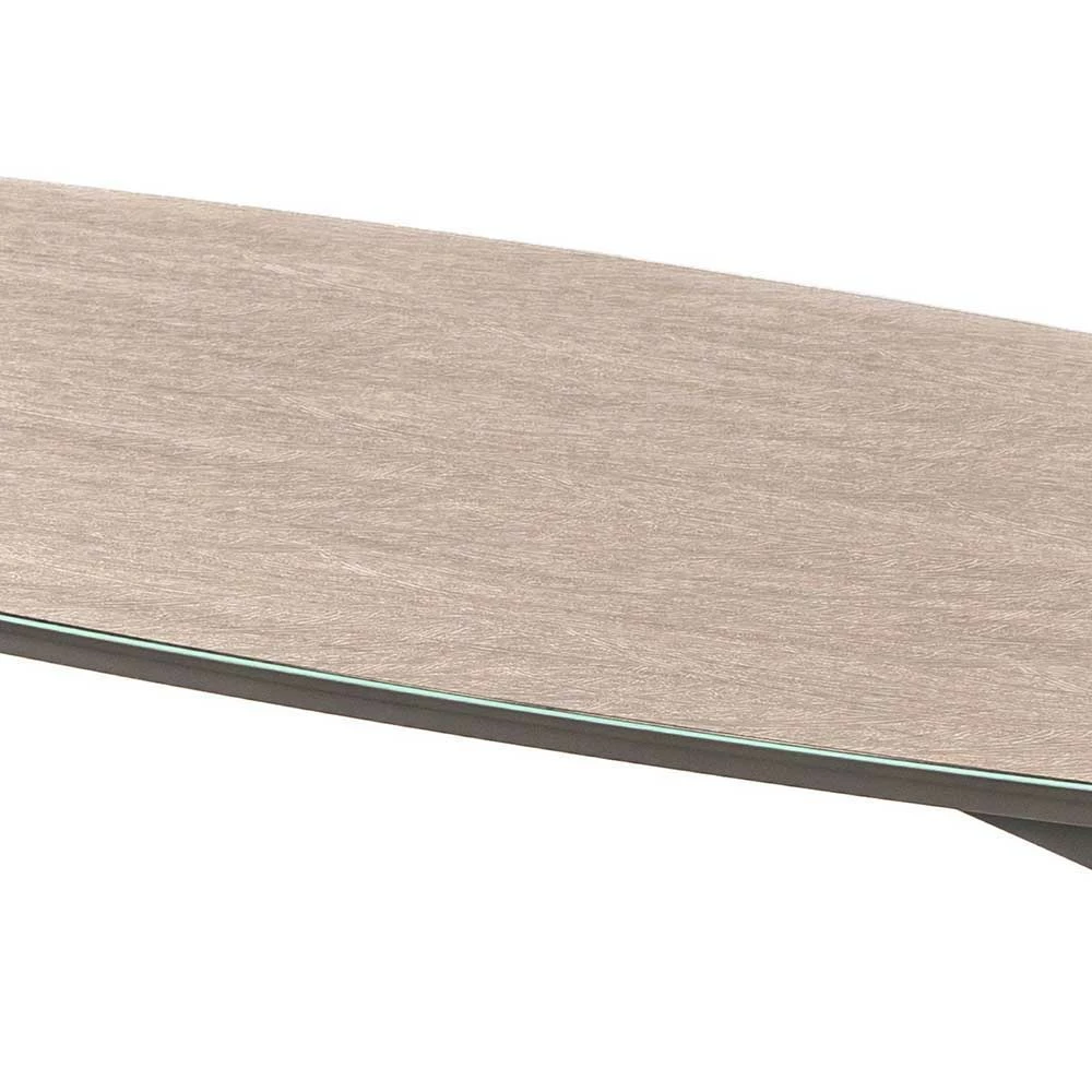 85x50 Couchtisch Mit Glas Beschichtung Taupe - Basel 5 85x50 Couchtisch Mit Glas Beschichtung Taupe - Basel – Bild 5