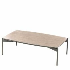 85x50 Couchtisch Mit Glas Beschichtung Taupe - Basel