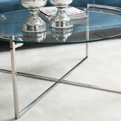 90cm Runder Glastisch Fürs Wohnzimmer - Agapedus 7 90cm Runder Glastisch Fürs Wohnzimmer - Agapedus -Bouquet-shop 90cm runder glastisch fuers wohnzimmer mit buegelgestell in chrom agapedus 02
