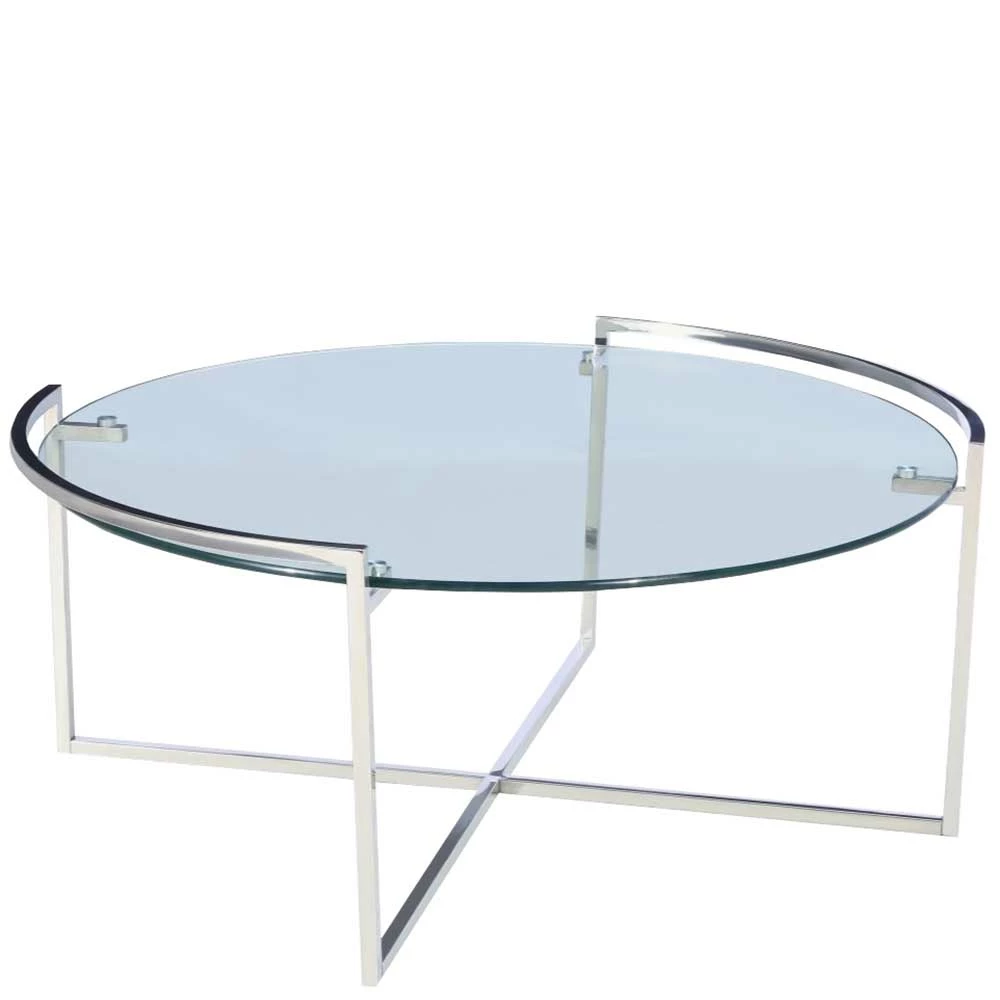 90cm Runder Glastisch Fürs Wohnzimmer - Agapedus 1 90cm Runder Glastisch Fürs Wohnzimmer - Agapedus