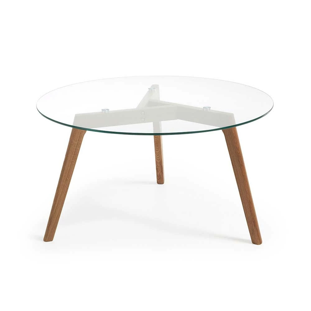 90x45x90 Cm Glastisch Mit 3-Fußgestell - Gemta 1 90x45x90 Cm Glastisch Mit 3-Fußgestell - Gemta