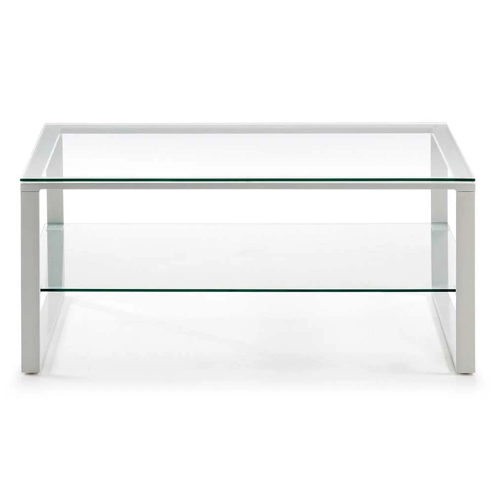 90x55 Cm Wohnzimmertisch Mit Zwei Glasplatten - Rekin 2 90x55 Cm Wohnzimmertisch Mit Zwei Glasplatten - Rekin – Bild 2