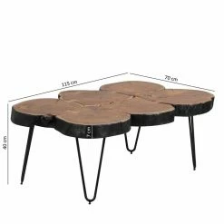 Baumscheiben Couchtisch Lariona Mit Metall-Gestell 8 Baumscheiben Couchtisch Lariona Mit Metall-Gestell -Bouquet-shop baumscheiben couchtisch metall gestell akazie massiv lariona 02