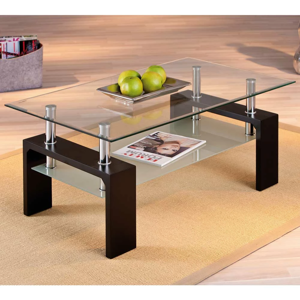 Couchtisch Nairobi Mit Glasplatte – Bild 2