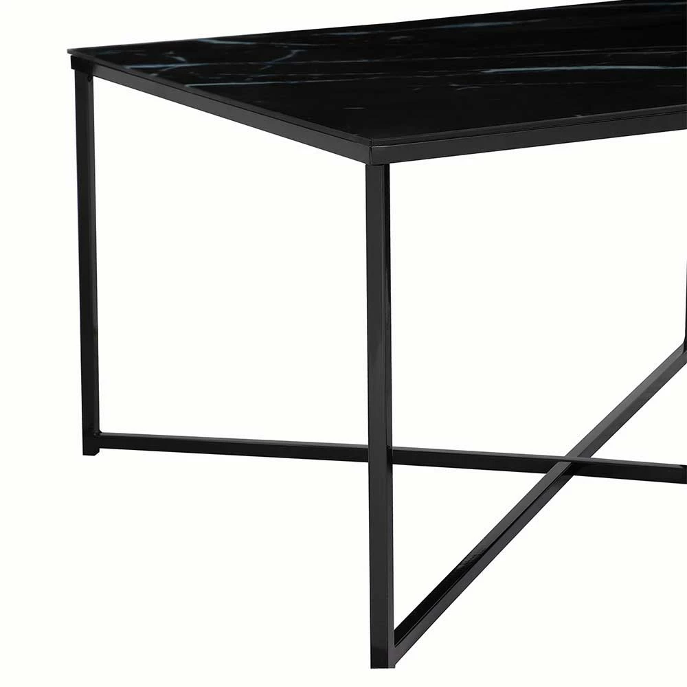 Couchtisch In Marmor Optik Schwarz - Castawa 5 Couchtisch In Marmor Optik Schwarz - Castawa – Bild 5