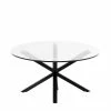 Couchtisch Mit Glasplatte In Rund - Jeys