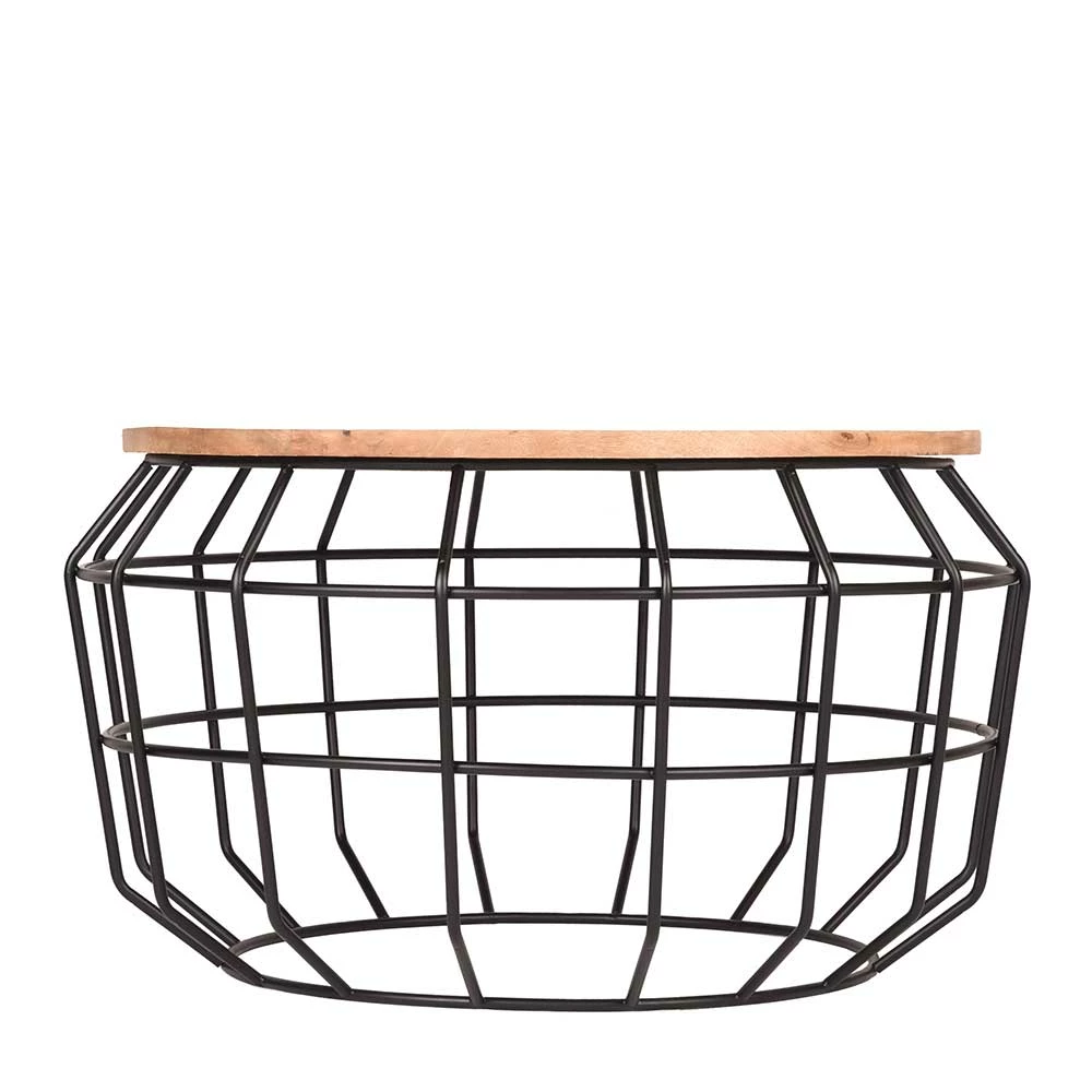 Couchtisch Mit Runder Holzplatte - Kantino 2 Couchtisch Mit Runder Holzplatte - Kantino – Bild 2