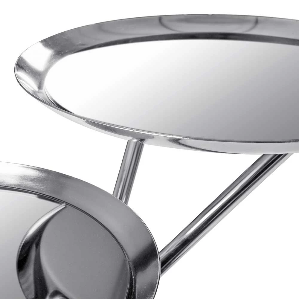 Design Beistelltisch Mit 2 Spiegel Platten - Mossora – Bild 5