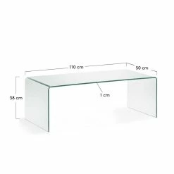 Design Couchtisch Aus Glas - Picardie -Bouquet-shop design couchtisch aus glas mit wangen gestell 110x50 cm picardie 03