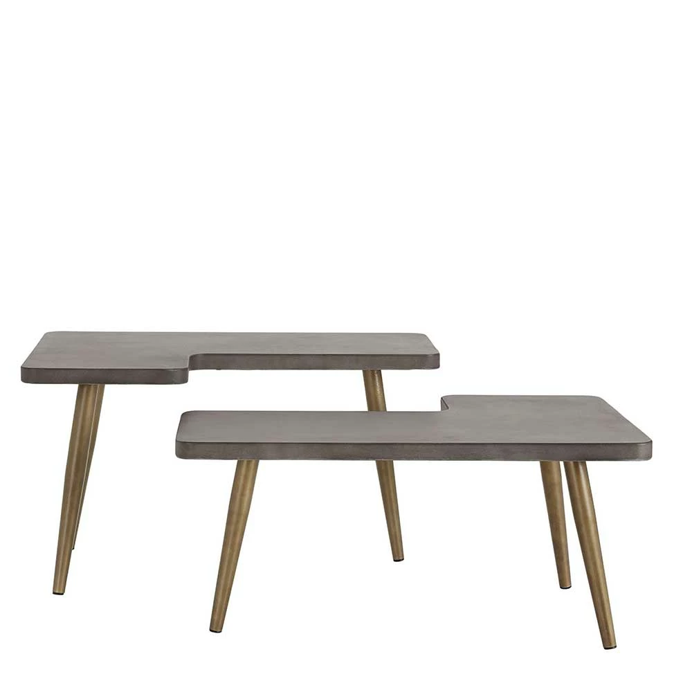 Design Couchtische Mit Betonplatte - Varhida (zweiteilig) 3 Design Couchtische Mit Betonplatte - Varhida (zweiteilig) – Bild 3