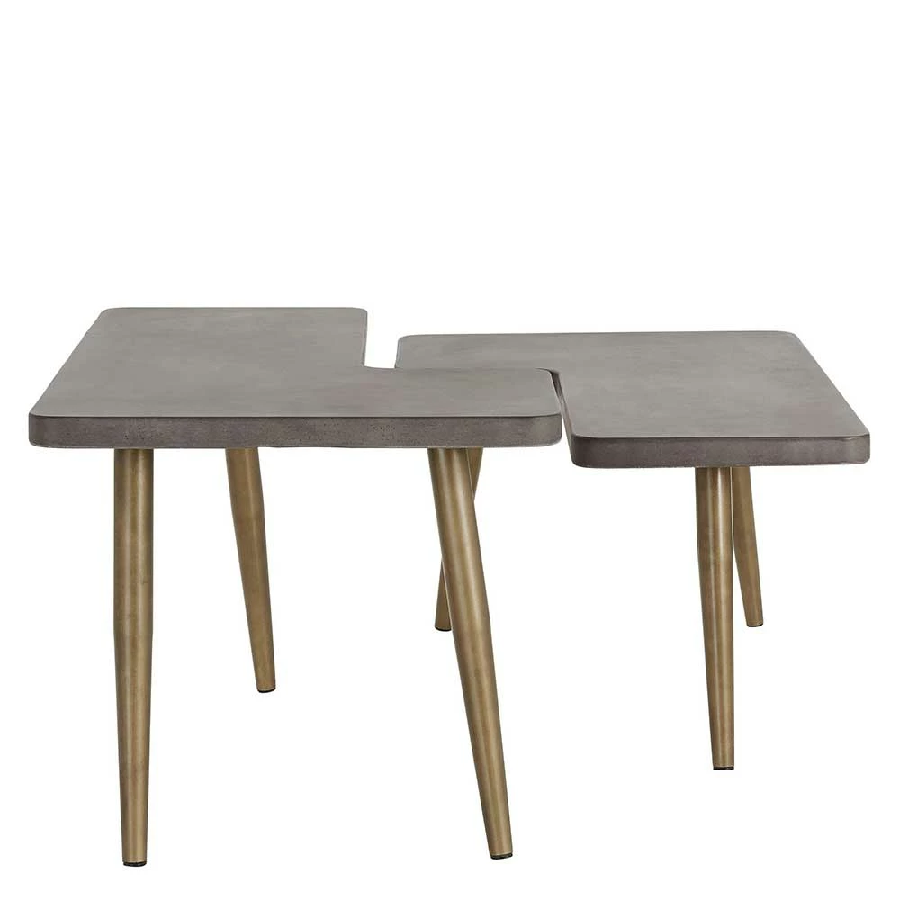 Design Couchtische Mit Betonplatte - Varhida (zweiteilig) 4 Design Couchtische Mit Betonplatte - Varhida (zweiteilig) – Bild 4