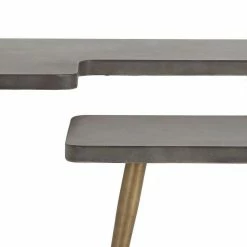 Design Couchtische Mit Betonplatte - Varhida (zweiteilig) 11 Design Couchtische Mit Betonplatte - Varhida (zweiteilig) -Bouquet-shop design couchtische mit betonplatte metallbeinen in messing varhida 05