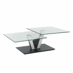 Design Glas Couchtisch Mit Schwenkbarer Tischplatte - Exotica