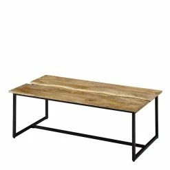 Designer Couchtisch Aus Holz & Wiener Geflecht - Leiria