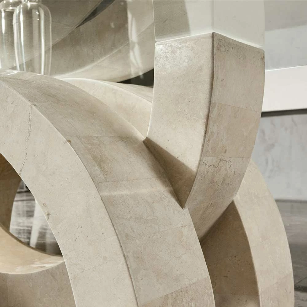 Designer Couchtisch Deliana Mit Glasplatte – Bild 6