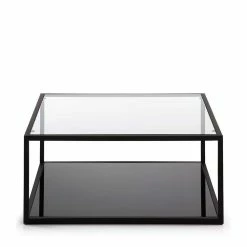Alternative view of Designer Wohnzimmertisch Aus Glas & Stahl - Gerimia