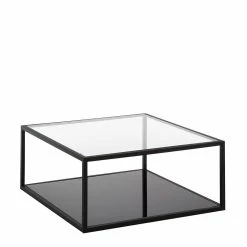 Designer Wohnzimmertisch Aus Glas & Stahl - Gerimia