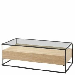 Designer Wohnzimmertisch Mit Glasplatte - Fieno