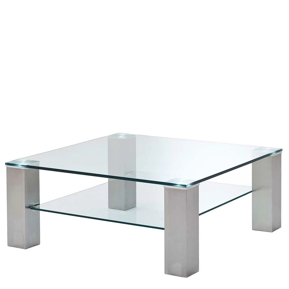 Edler Wohnzimmer Glastisch Mit 2 Platten - Alida
