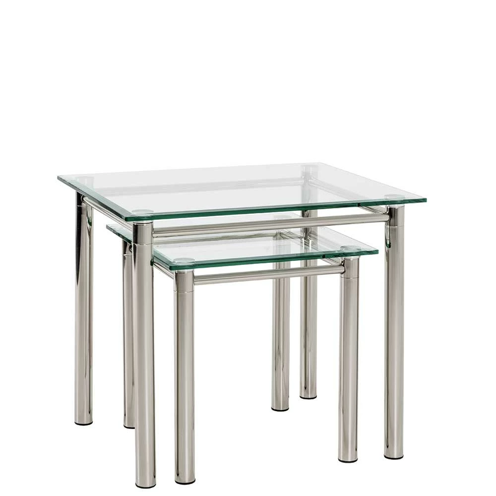 Eleganter Zweisatztisch Aus Glas - Soonga (zweiteilig) 2 Eleganter Zweisatztisch Aus Glas - Soonga (zweiteilig) – Bild 2