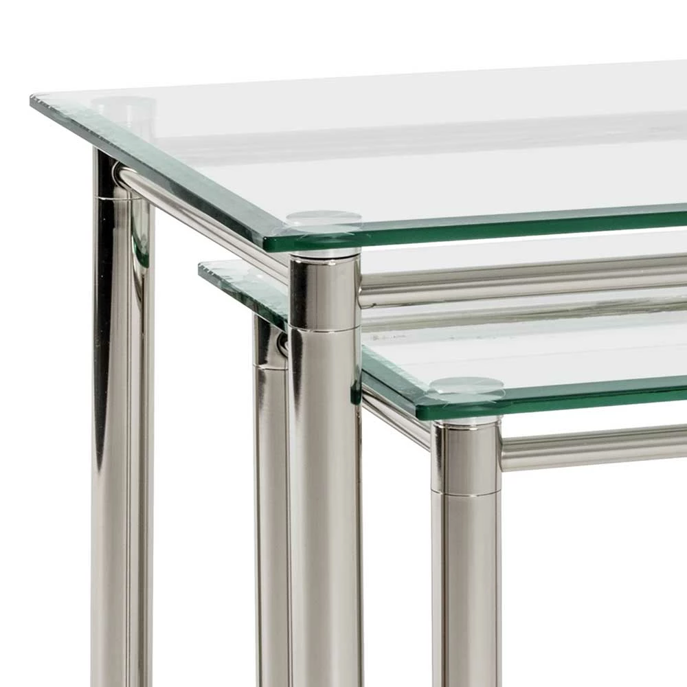 Eleganter Zweisatztisch Aus Glas - Soonga (zweiteilig) 5 Eleganter Zweisatztisch Aus Glas - Soonga (zweiteilig) – Bild 5