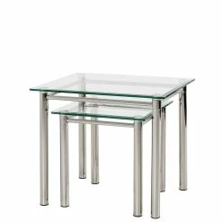 Eleganter Zweisatztisch Aus Glas - Soonga (zweiteilig)