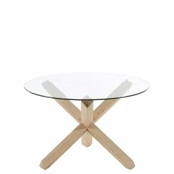 Esszimmer Glastisch In Rund 120cm - Haldus