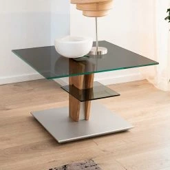 Alternative view of Funktioneller Design Wohnzimmertisch Mit Rauchglas - Apolon