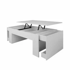 Funktioneller Sofatisch Lotta In Weiß 110x60cm