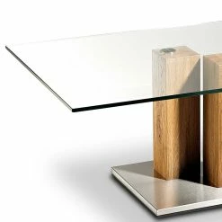 Glas Wohnzimmertisch Auf Säulengestell - Nova 8 Glas Wohnzimmertisch Auf Säulengestell - Nova -Bouquet-shop glas wohnzimmertisch auf saeulengestell aus asteiche massivholz edelstahl nova 02