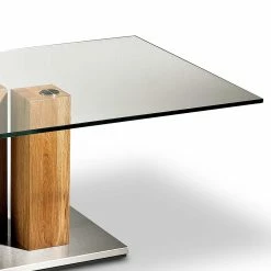 Glas Wohnzimmertisch Auf Säulengestell - Nova 9 Glas Wohnzimmertisch Auf Säulengestell - Nova -Bouquet-shop glas wohnzimmertisch auf saeulengestell aus asteiche massivholz edelstahl nova 03